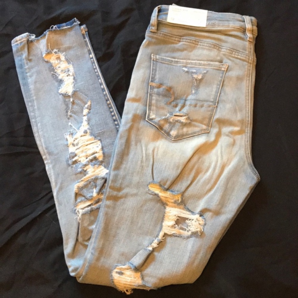 AE super high rise jeggings